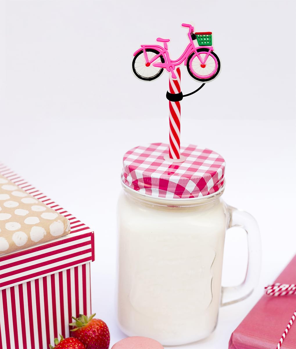 14Pcs Hot Pink Straw Cover Cap 10Mm Compatible With Stanley 30&40 Oz Cup Fashion Cute Preppy Straw Topper For Tumblers Dust-Proo