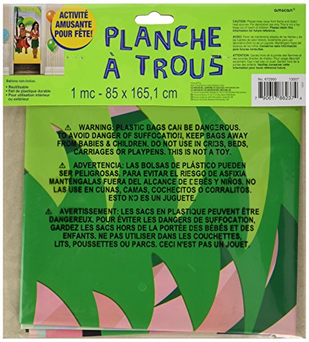 Amscan 672900 Hula Dancing Plastic Photo Banner, 72'' X 36'', 1 Pc