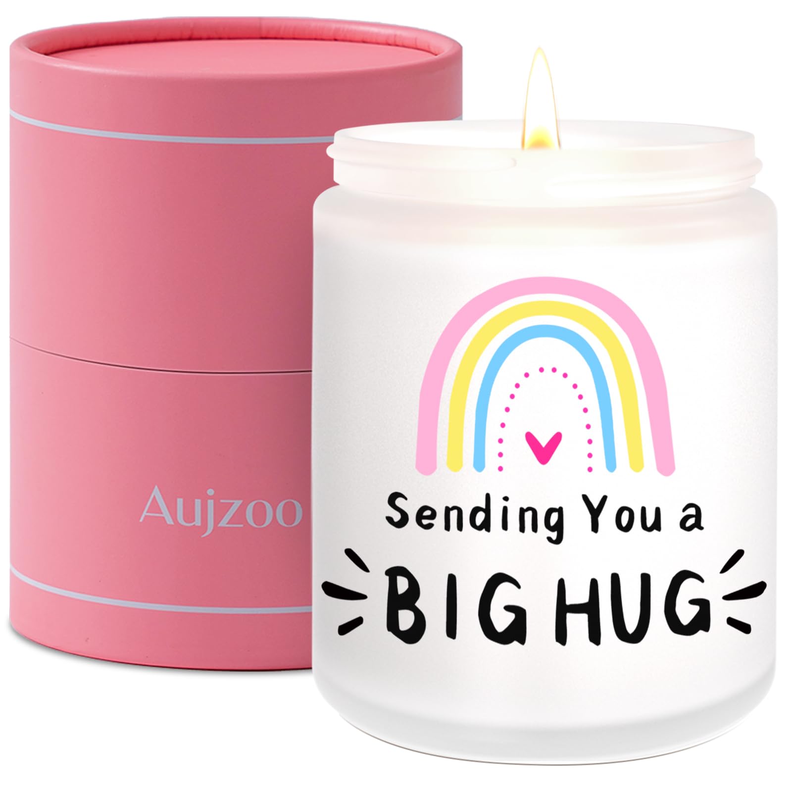 Aujzoo Lavender Scented Candle Gifts for Women,Thinking of You Gift Thank You Gift Get Well Soon Gifts for Women Gifts Condolenc
