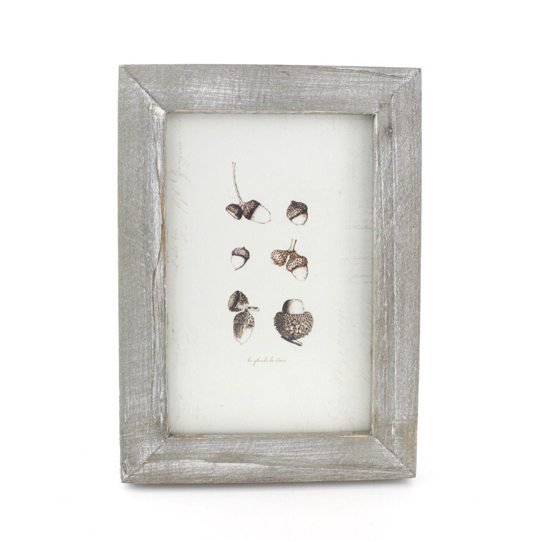 Zhenzan Frames 4x6 Inches Simple Rectangular Desktop Family Picture Photo Frame with Glass Front (Grey)