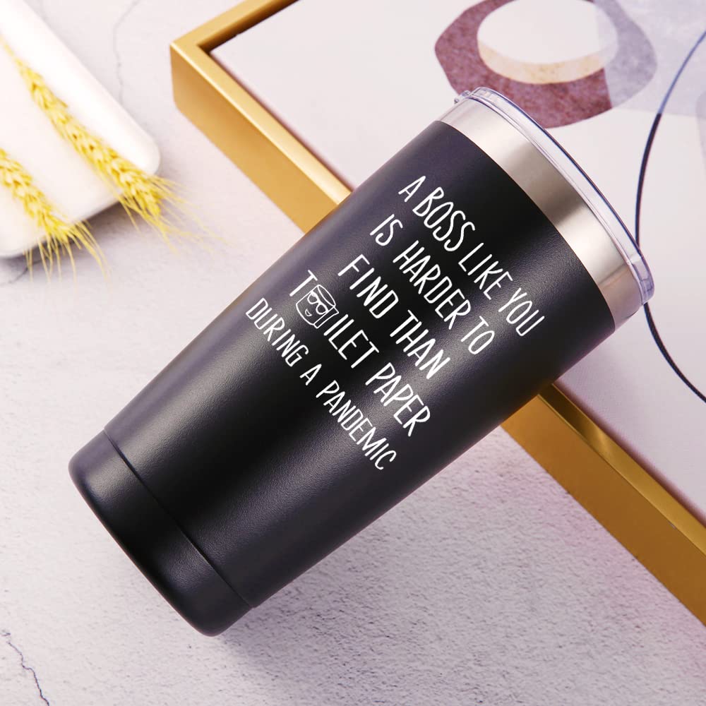 A Boss Like You Is Harder To Find Travel Mug Tumbler.Funny Boss Day,Office Gifts.Moving Appreciation Retirement Birthday Christm