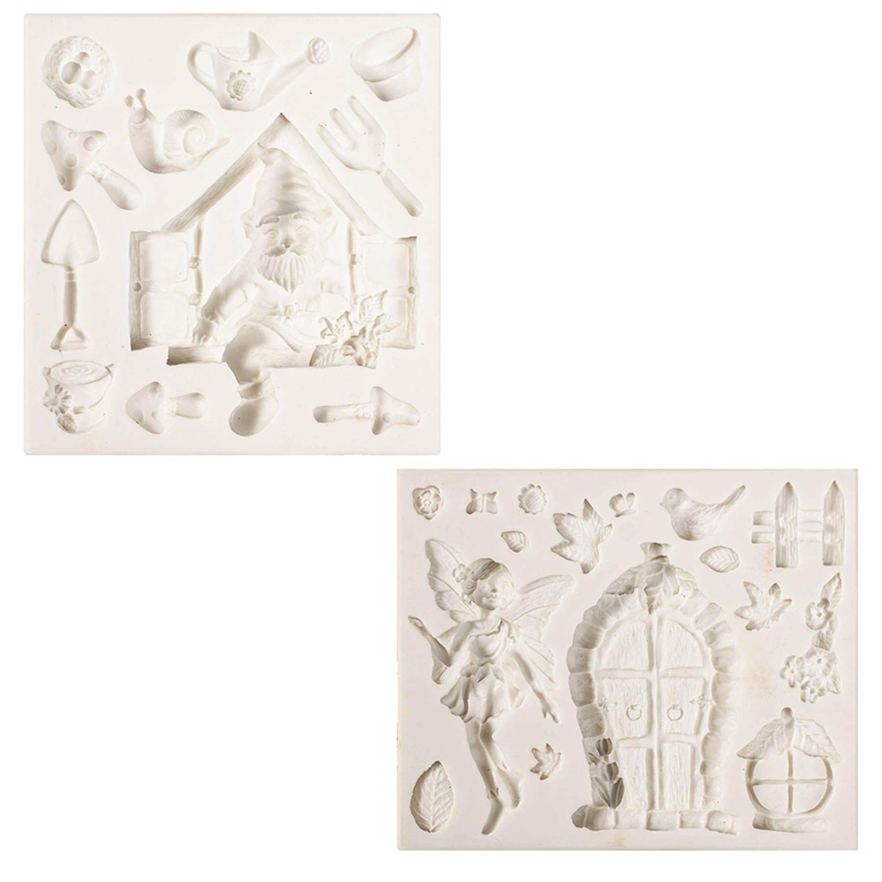 Fairy Garden Fondant Silicone Molds Elf Gnome Home Out The Door And Window For Sugarcraft Cake Decorating Cupcake Topper Chocola