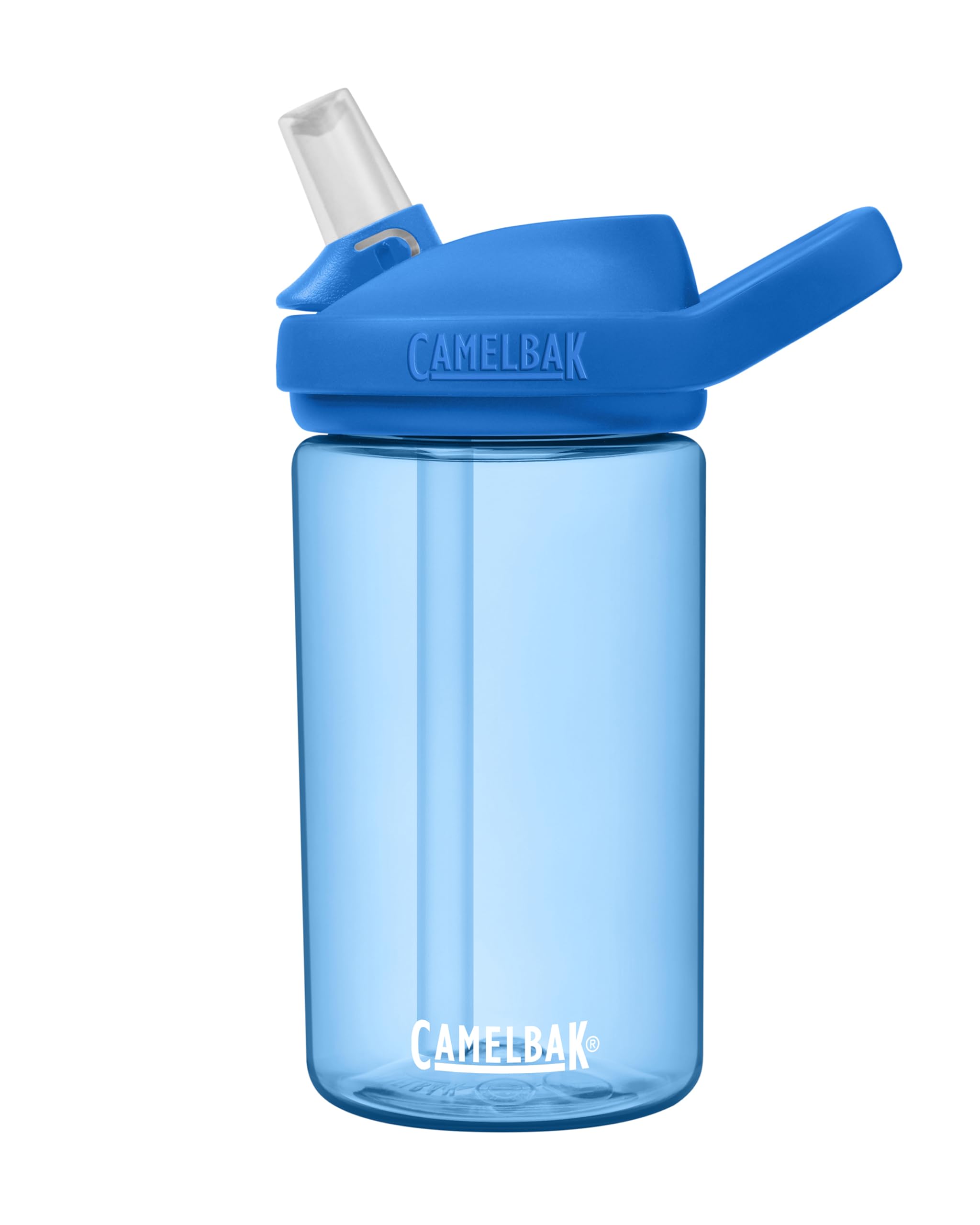 Camelbak Eddy+ 14Oz Kids Water Bottle With Tritan Renew - Straw Top, Leak-Proof When Closed, True Blue