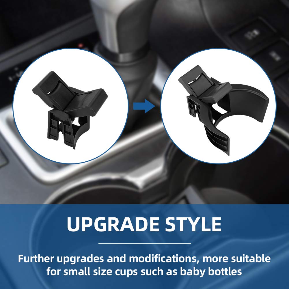 JoyTutus Cup Holder Compatible with Highlander 2014-2020  Upgraded Cup Holder Insert More Steady  Center Console Cup Holder Insert Divider  Replacement for Highlander Accessories