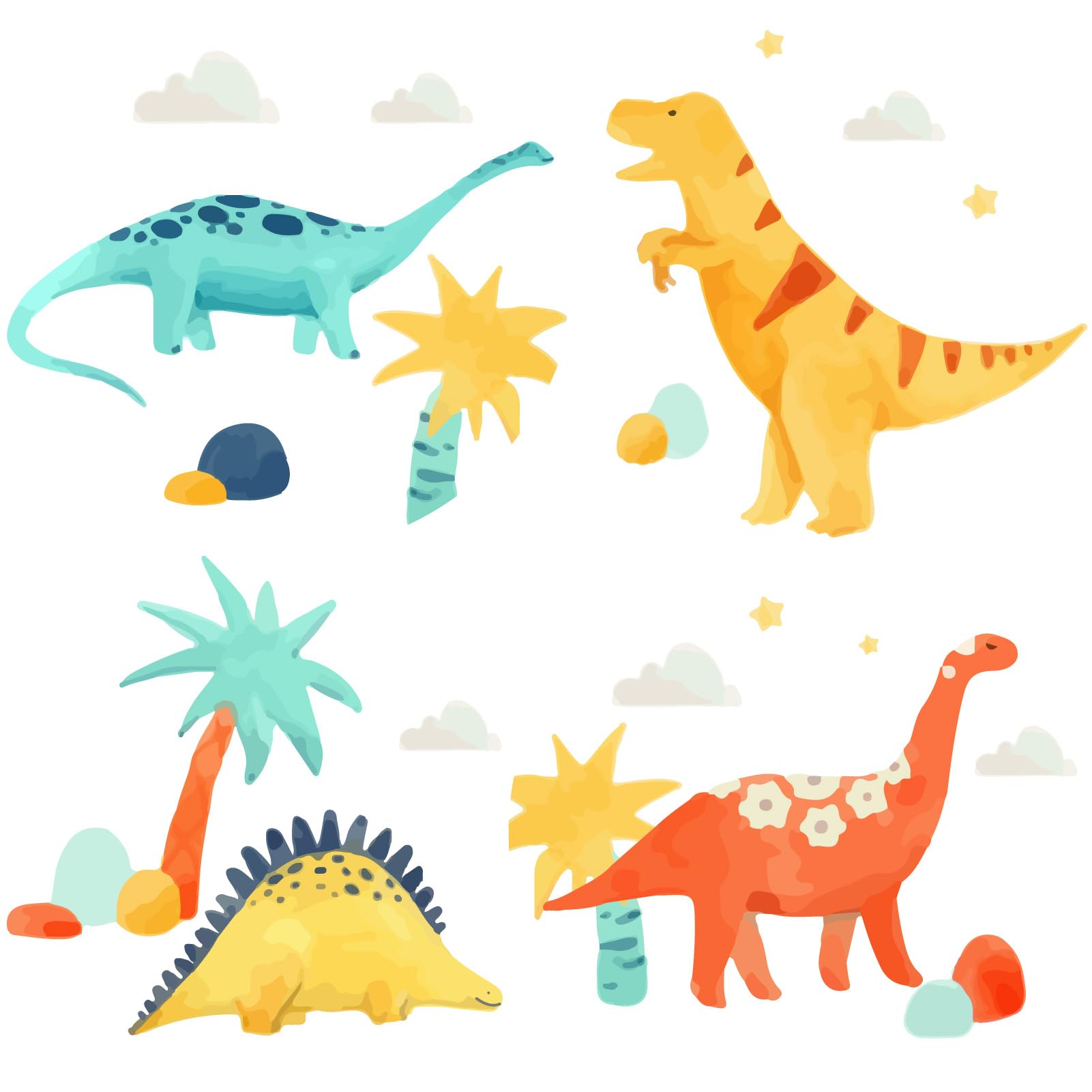 GORGECRAFT Dinosaur Window Stickers Waterproof Animal Tree Window Decals PVC Alert Film Bathroom Kitchen Sliding Door Glass Anti