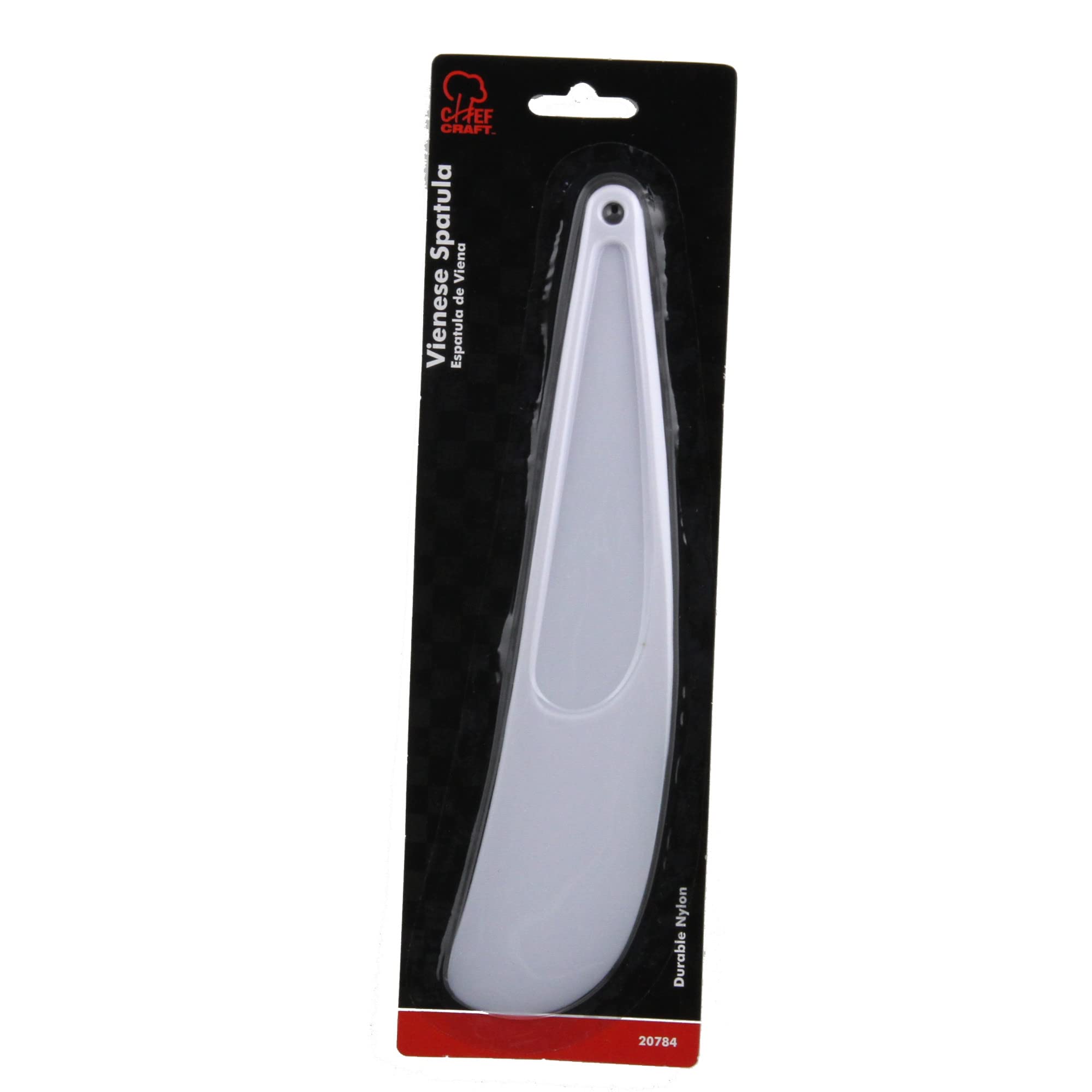 Chef Craft Select Plastic Viennese Baking Spatula, 9.25 Inches In Length, White