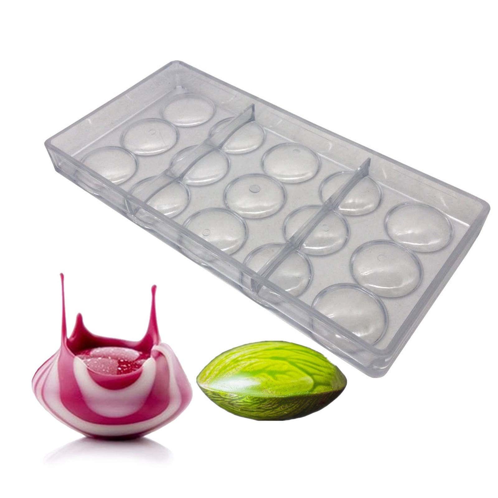 Oblate Chocolate Mold Volcanic Polycarbonate Chocolate Moulds Pc Candy Forms
