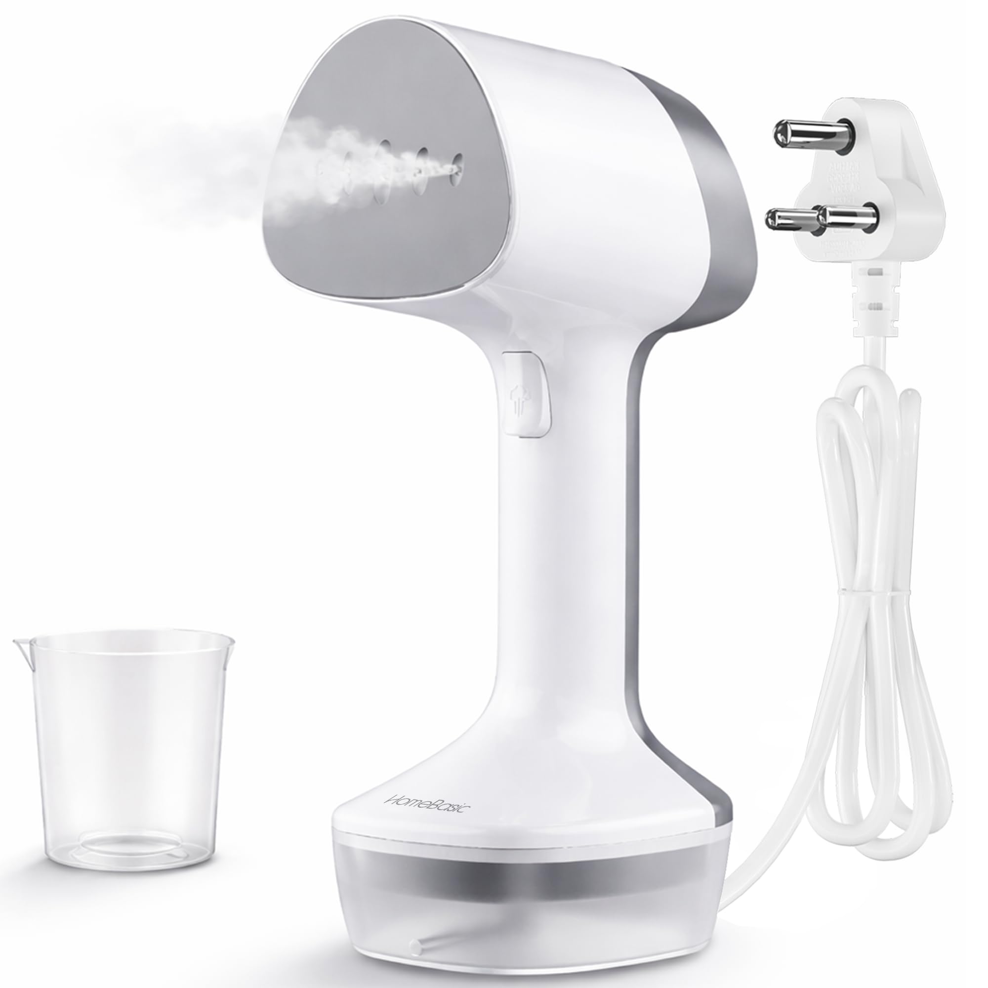 Homebasic Handheld Garment Steamer For Clothes, 1300W, 250Ml Tank, 26G/Min Steam Output, Vertical & Horizontal Steaming, Portabl