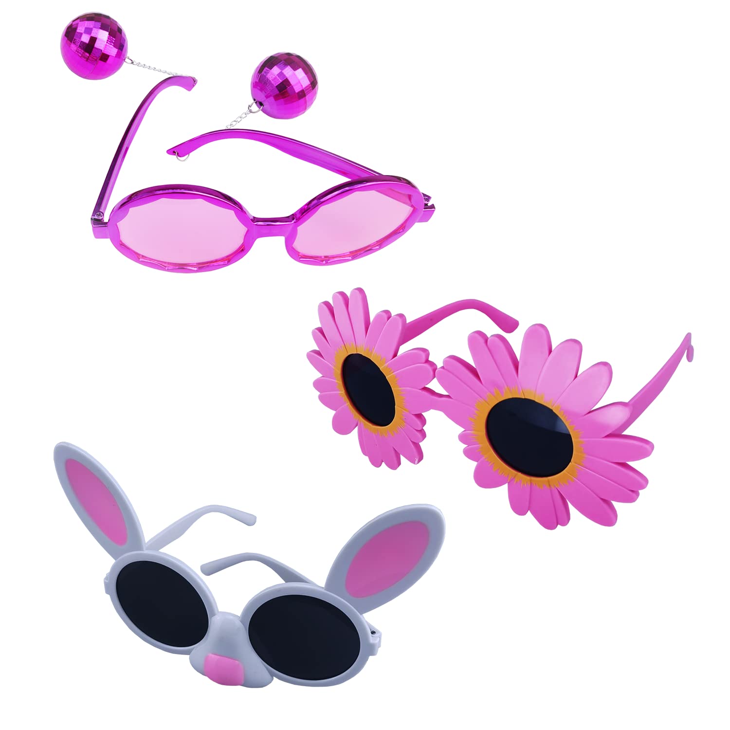 Td.Ives 12 Pack Funny Party Sunglasses, Novelty Fun Glasses, Cool Costume Masks For Adults, Kids, Party Favors, Photo Booth Prop