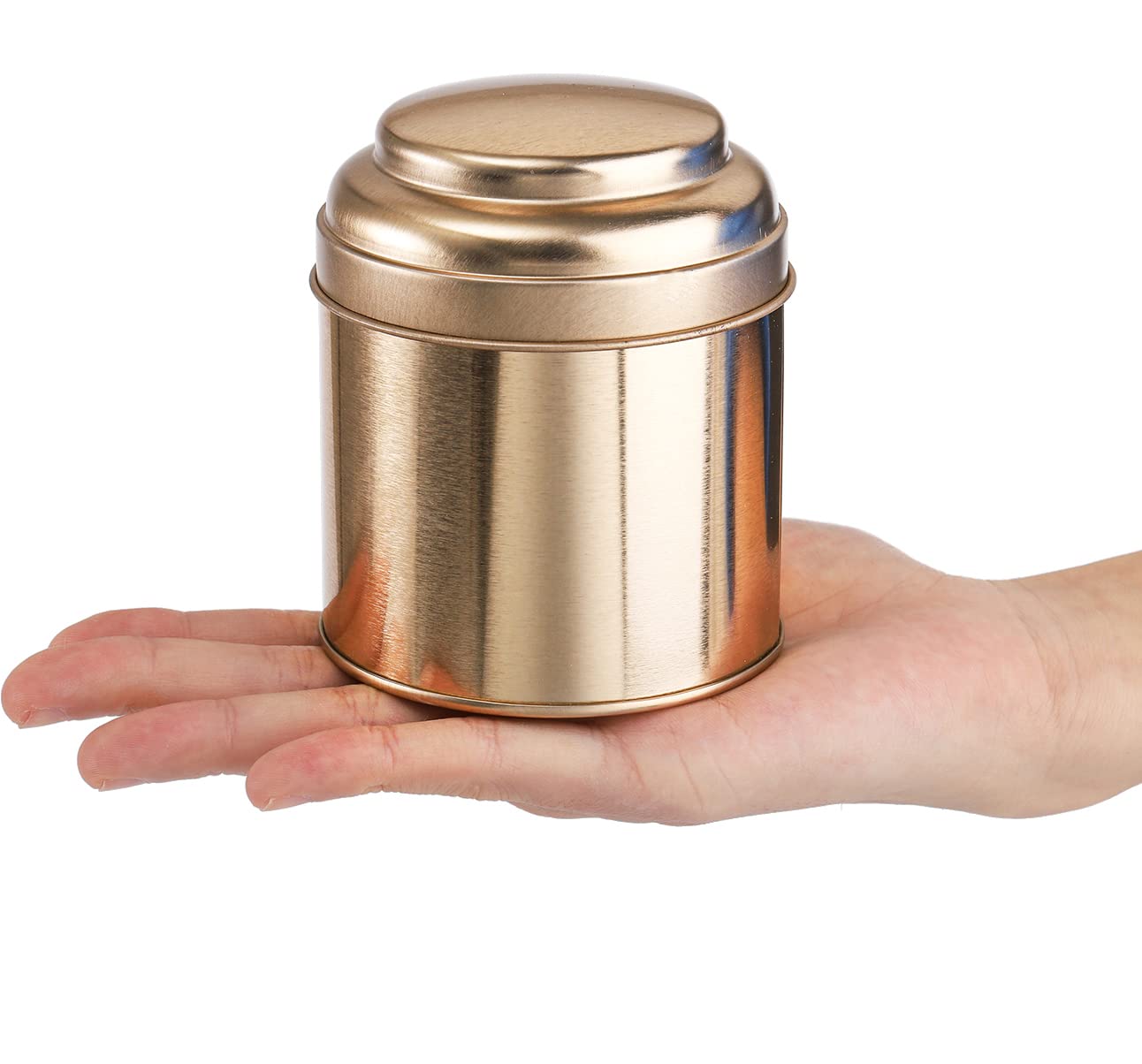 Lawei 9 Pack Tea Tins Canister With Airtight Double Lids, Mini Tea Storage Containers Round Tin Can Box For Storage Tea Coffee S