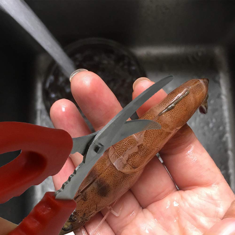 2 Pack Seafood Scissors Seafood Fish Crab Shrimp Lobster Scissors Stainless Steel Shears for Kitchen Tools