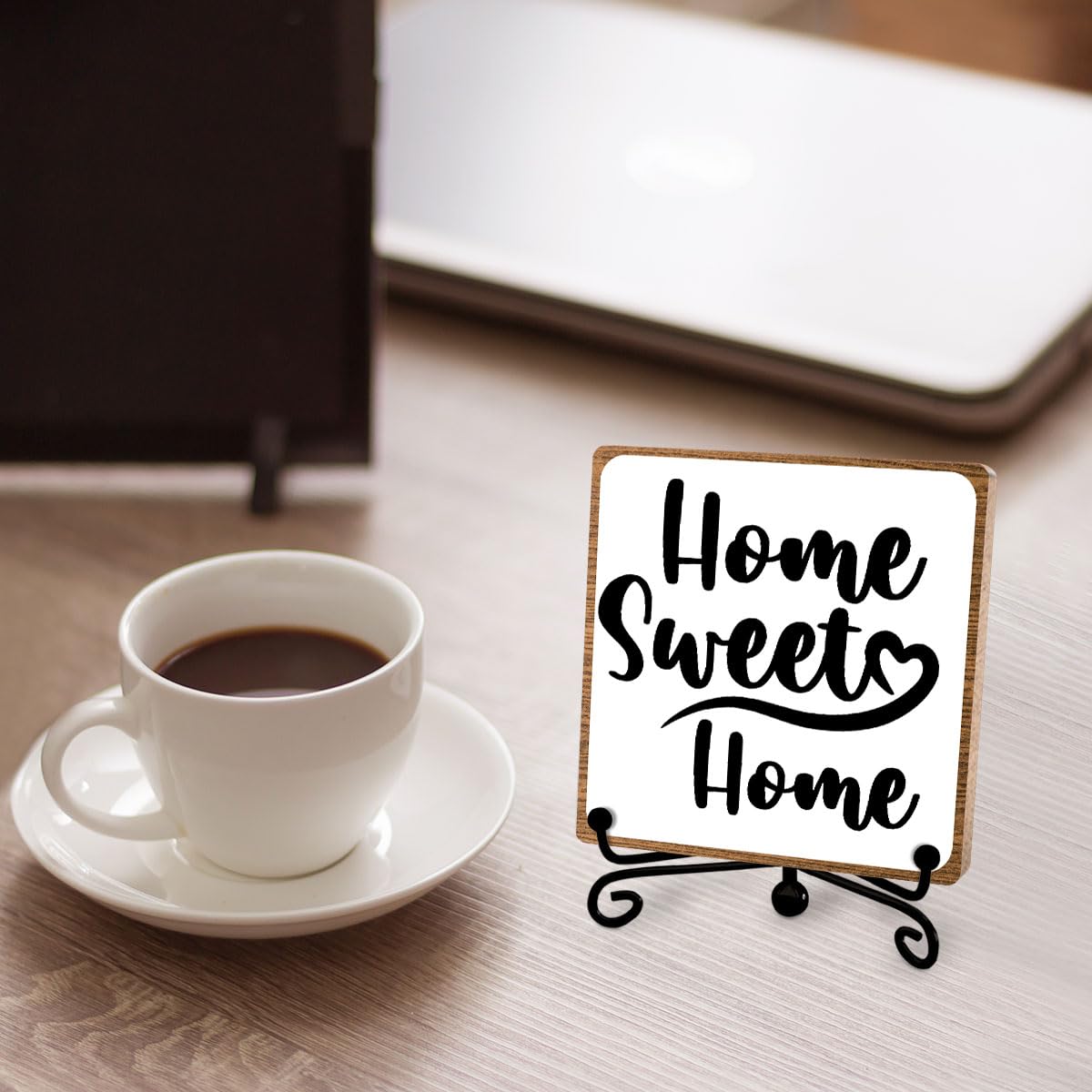 Toerifer Funny Home Decor, Home Sweet Home Sign, Cute Home Gifts for Women Men, Housewarming Gifts for Family, Wooden Plaque for