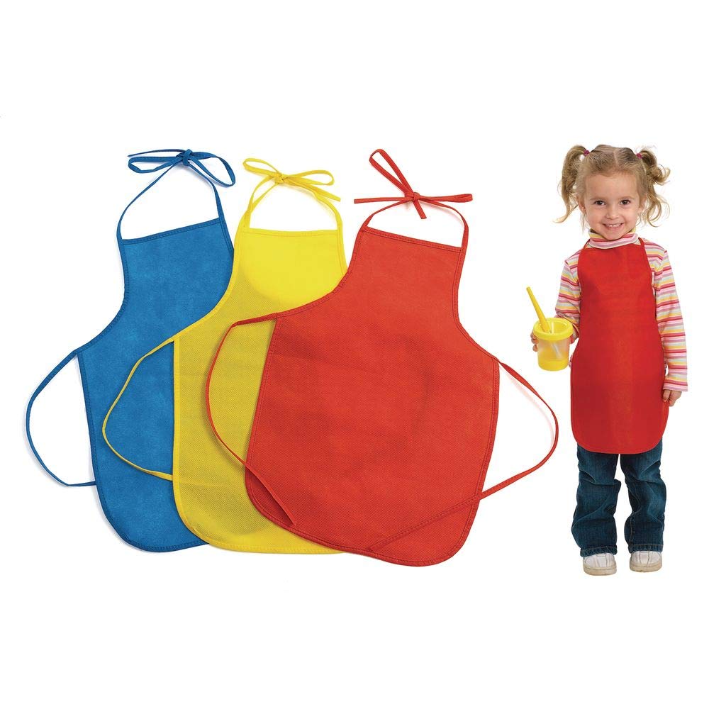 Colorations Lightweight Paint Aprons Set Of 12  Multicolour