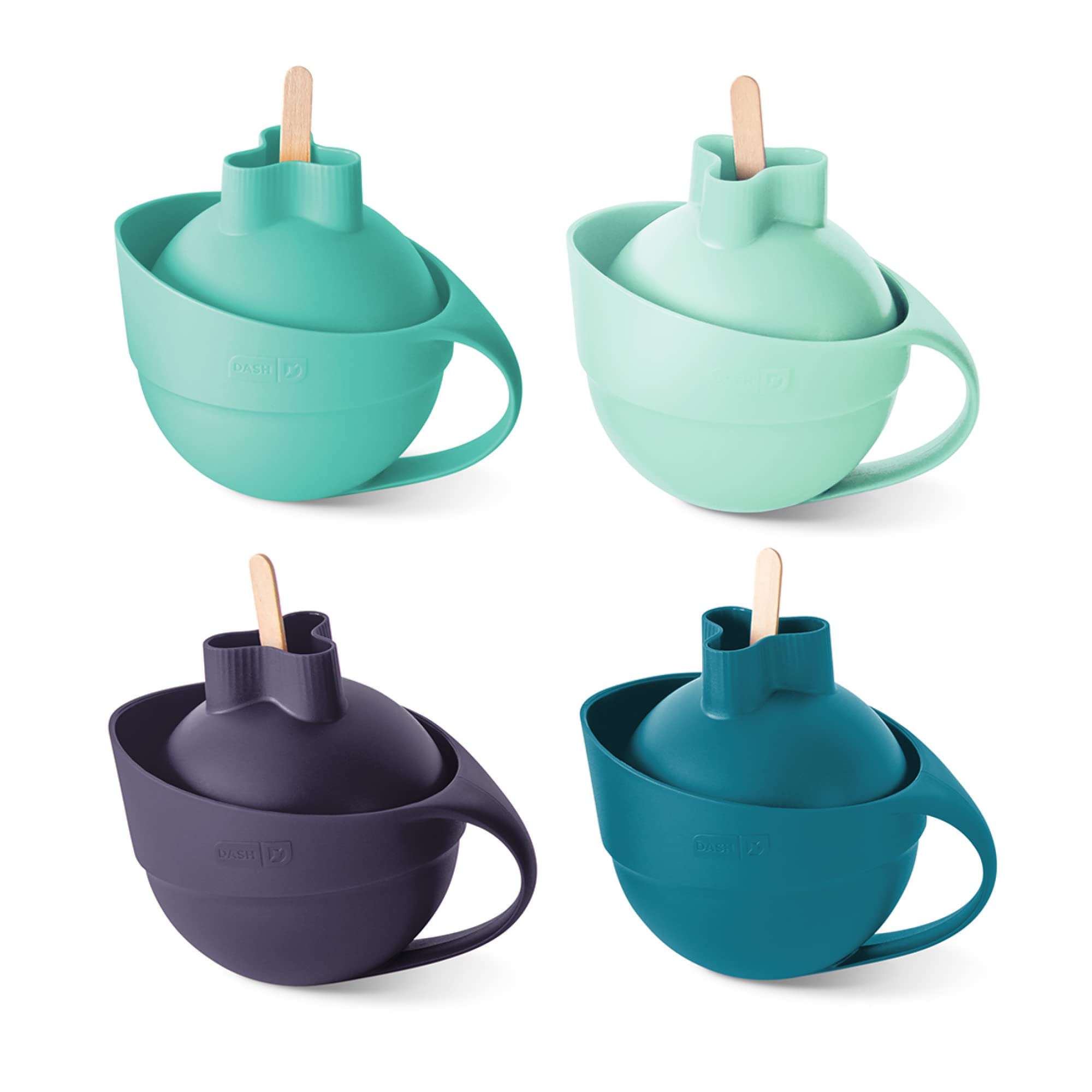 Dash Popcorn Ball Maker, Set Of 4 (Aqua Multi-Color)