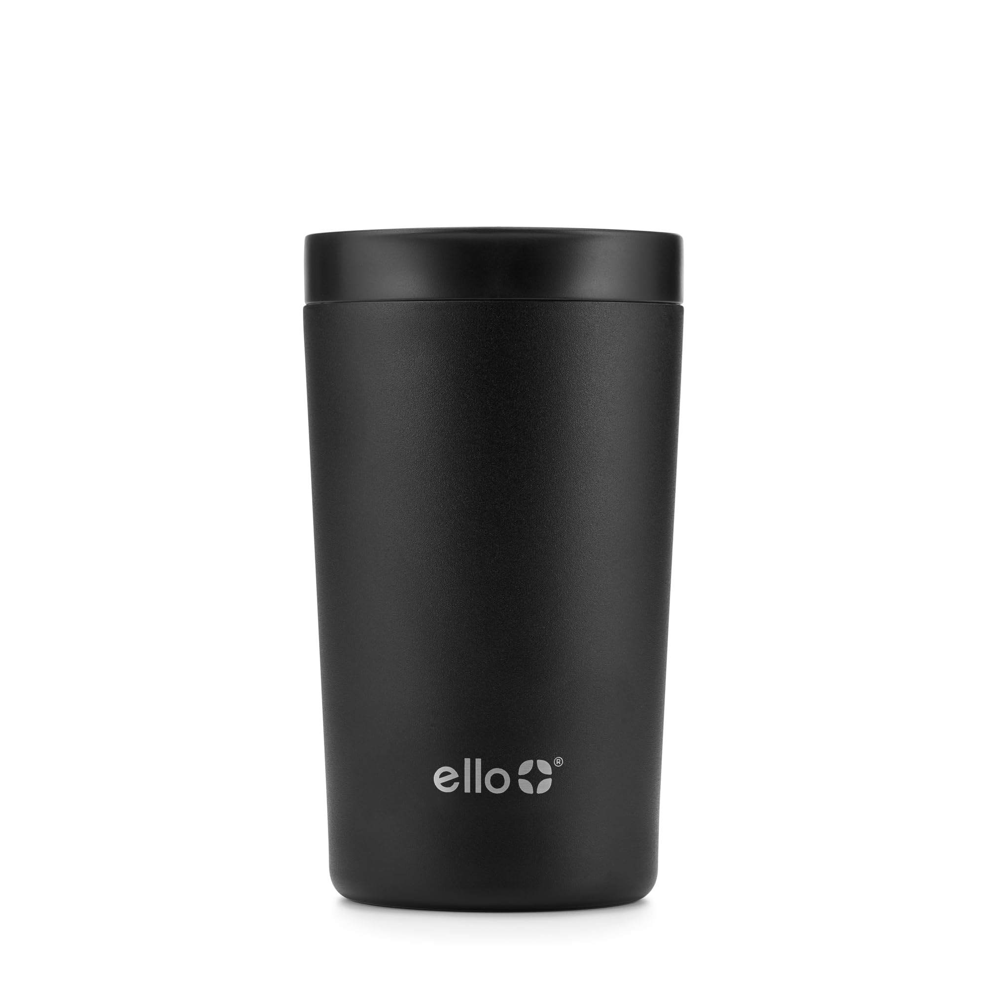 Ello Jones Stainless Steel Travel Coffee Mug - Travel Tea Mug, 11oz, Black
