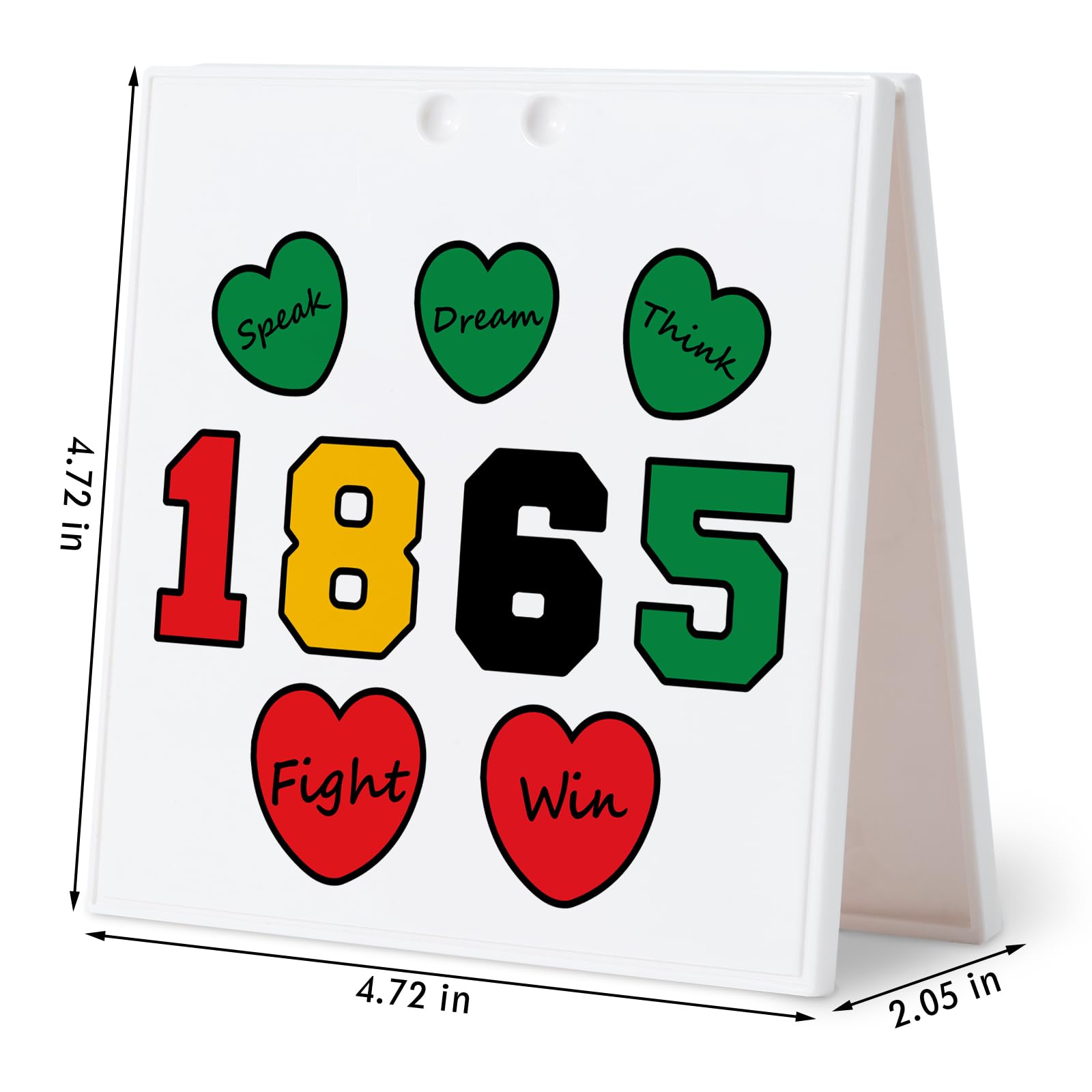 Juneteenth Decorations for Office, Home, Indoor, Juneteenth 1865 Sign Tabletop, One Side Printed Love Freedom Themed Decoration