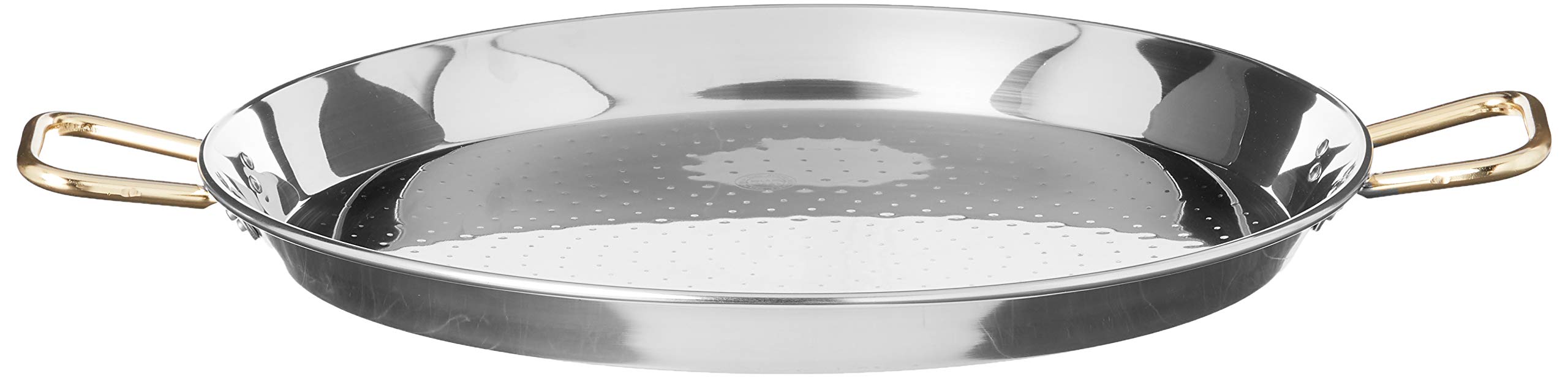 Garcima 22-Inch Stainless Steel Paella Pan, 55Cm