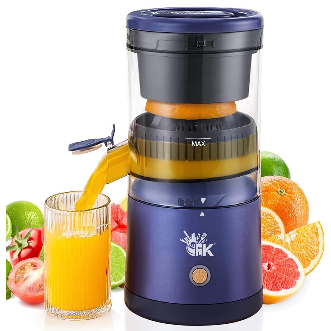 Foreverkitchen Portable Citrus Juicer Electric | Orange, Lemon Squeezer | Electric Juicer Usb Charging Lime Press Wireless Porta