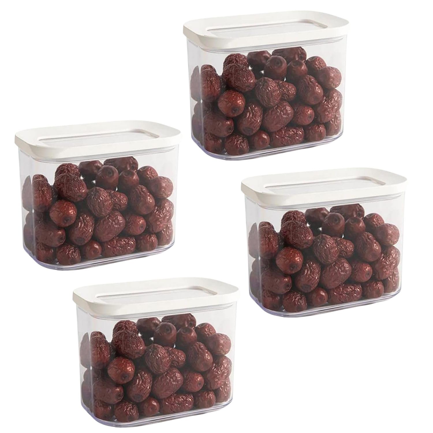 Fs Cool Bpa Free Jar, Modular Storage, Pantry Organiser, Fridge & Dishwasher Safe With EasyLock Lid  Stackable Food Organizer 