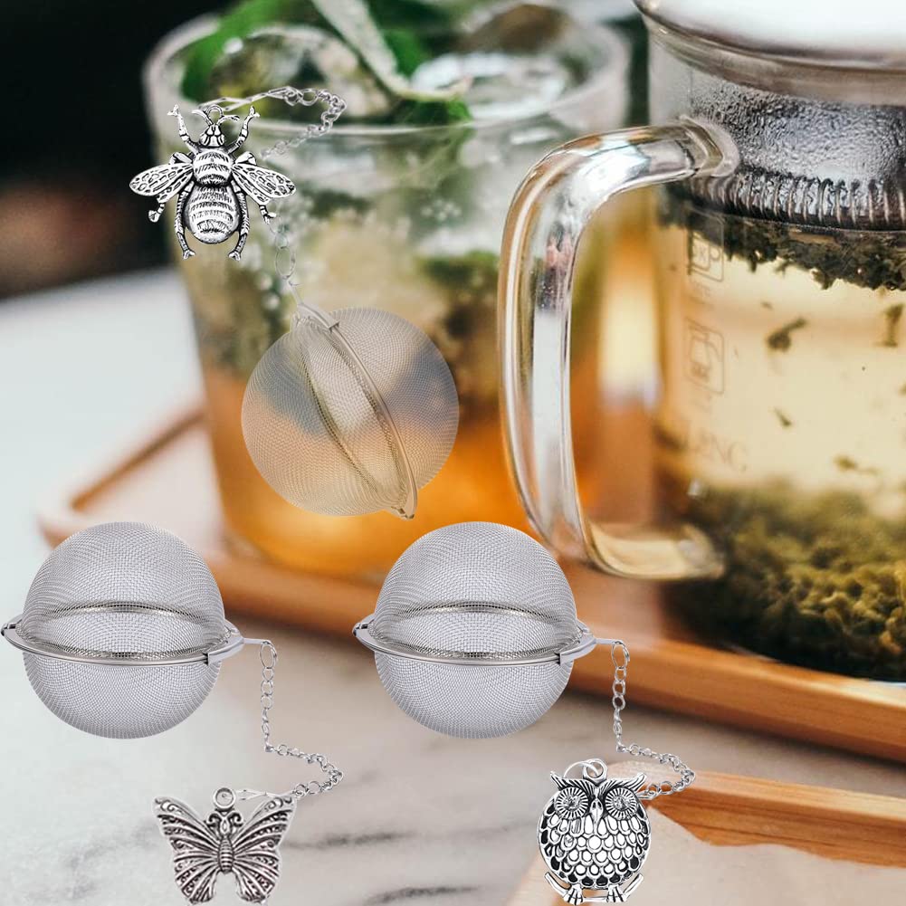 MIOINEY Tea Infusers for Loose Tea, Stainless Steel Ball Mesh, Small, Metal Animal (KAIYAO-030)