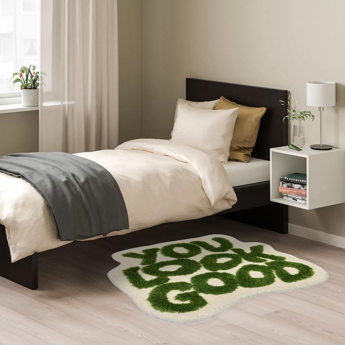 Urtlmaji You Look Good Bath Mat Green Bathroom Rugs Funny Cute Bath Rugs Non Slip Microfiber Plush Preppy Small Cool Shower Rug