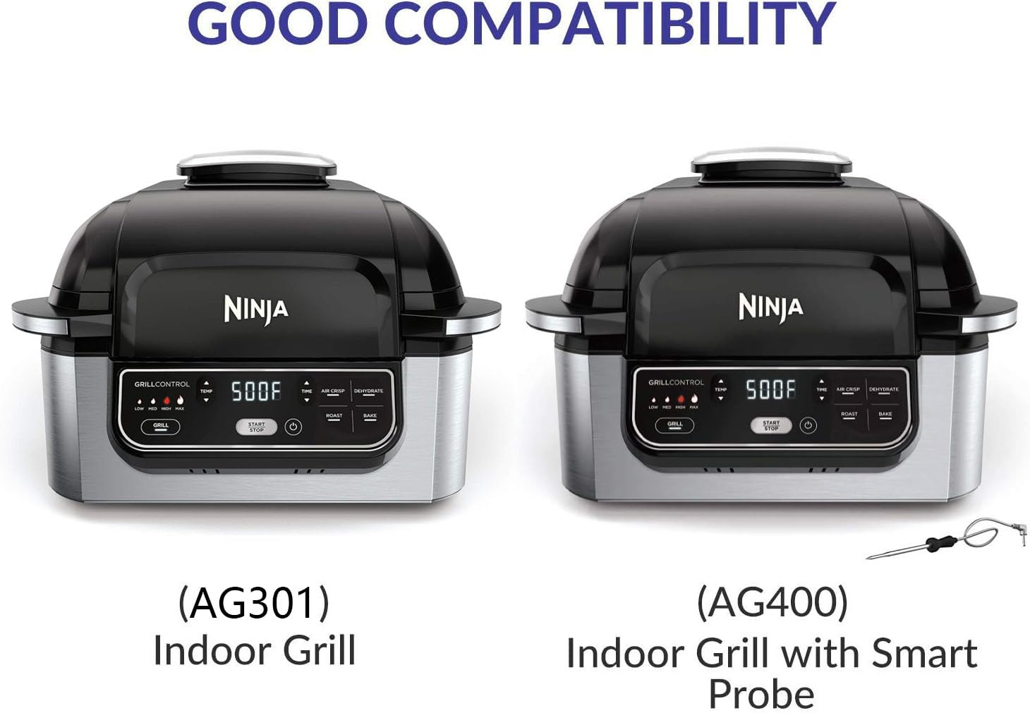 Geesta Dehydrator Rack Stainless Steel Stand Compatible with Ninja Foodi AG300  AG300C  AG301  AG301C  AG302  AG400  IG301A Ninja Foodi Grill Accessories