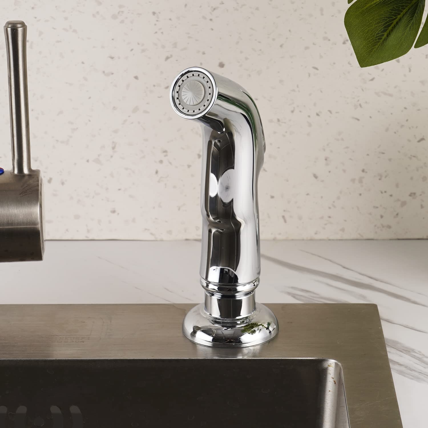 Hygie Rinse Universal Sink Sprayer Attachment For Faucet, Kitchen Side Sprayer Head Compatible With Delta, Moen, Kohler And Othe