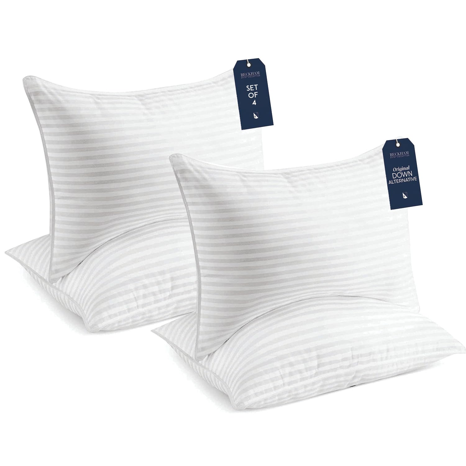 Beckham Hotel Collection Bed Pillows Standard Pillow Set Of 4 (17 * 27)