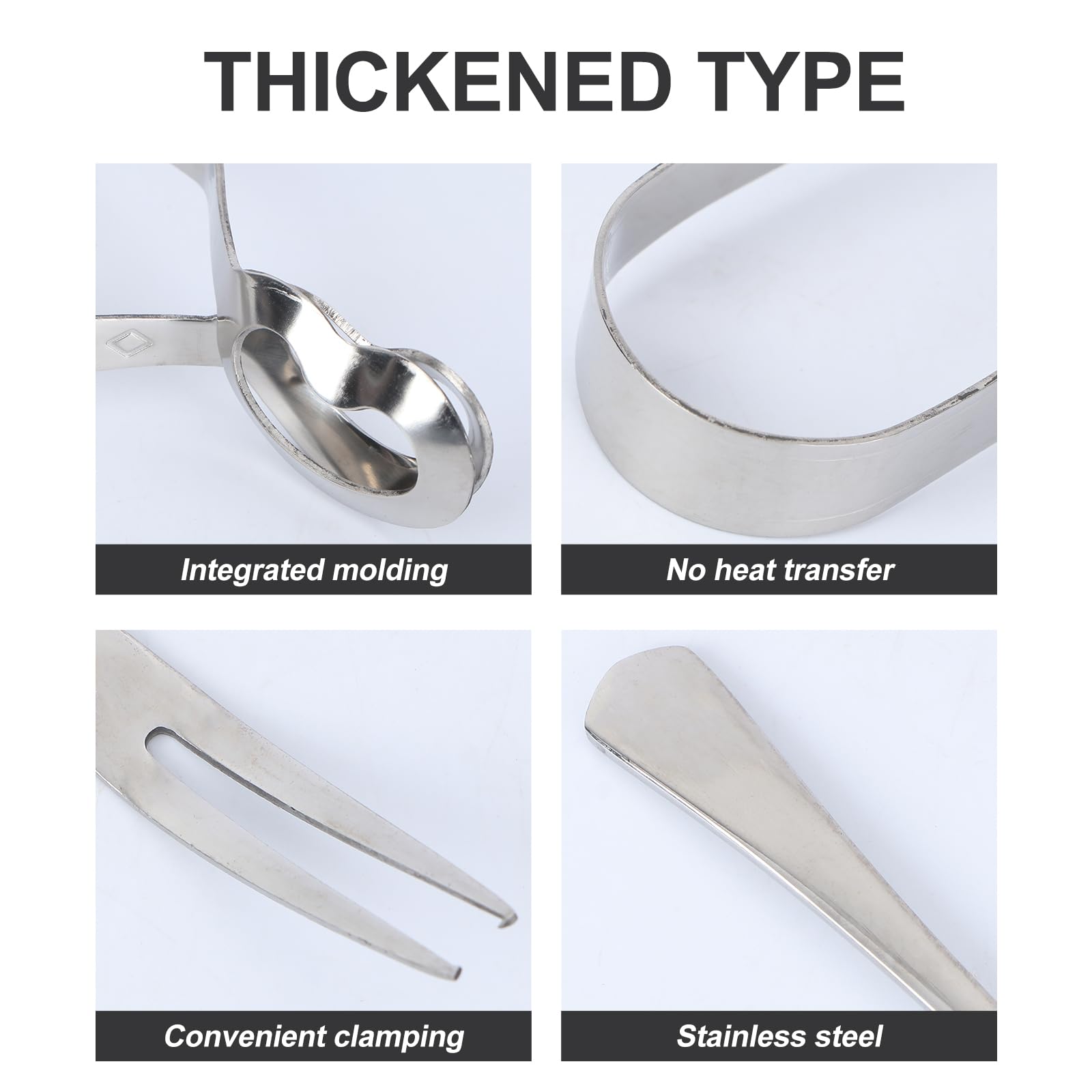 Cabilock Escargot Dining Set Stainless Steel Escargot Tongs With Snail Fork Clip Shell Utensils Tableware For Home Restaurant 1
