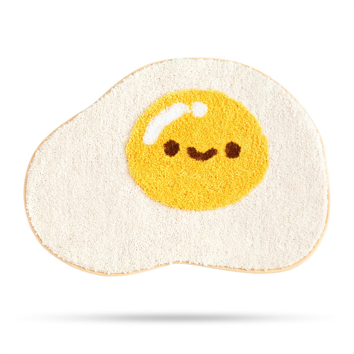 Molesun Egg Bath Mats, Soft And Absorbent Microfiber Bath Rugs, Non-Slip Shaggy Shower Carpet, Machine Wash Dry, Soft Shower Rug