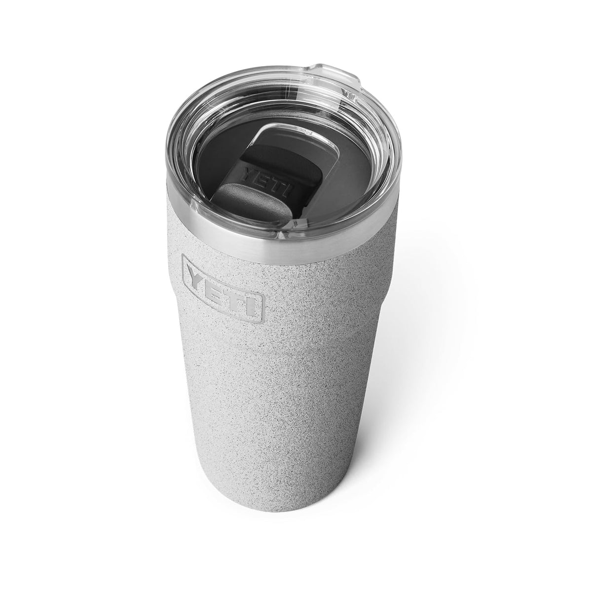 Yeti Rambler Stackable Pint, Vacuum Insulated, Stainless Steel With Magslider Lid, Grey Stone