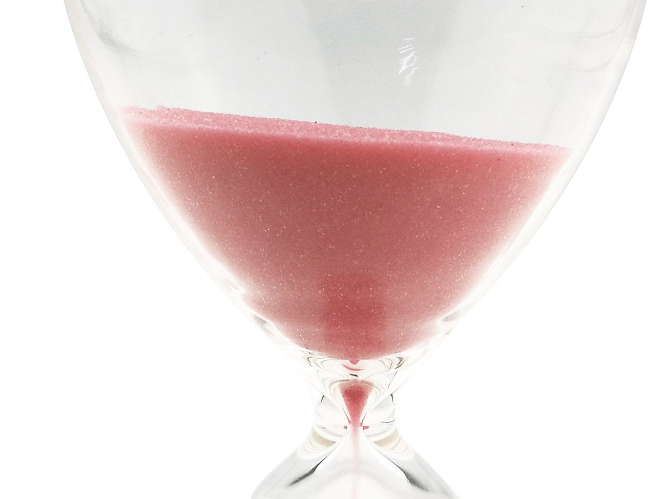 Large Fashion Colorful Sand Glass Sandglass Hourglass Timer Clear Smooth Glass Measures Home Desk Decor Xmas Birthday Gift (Pink