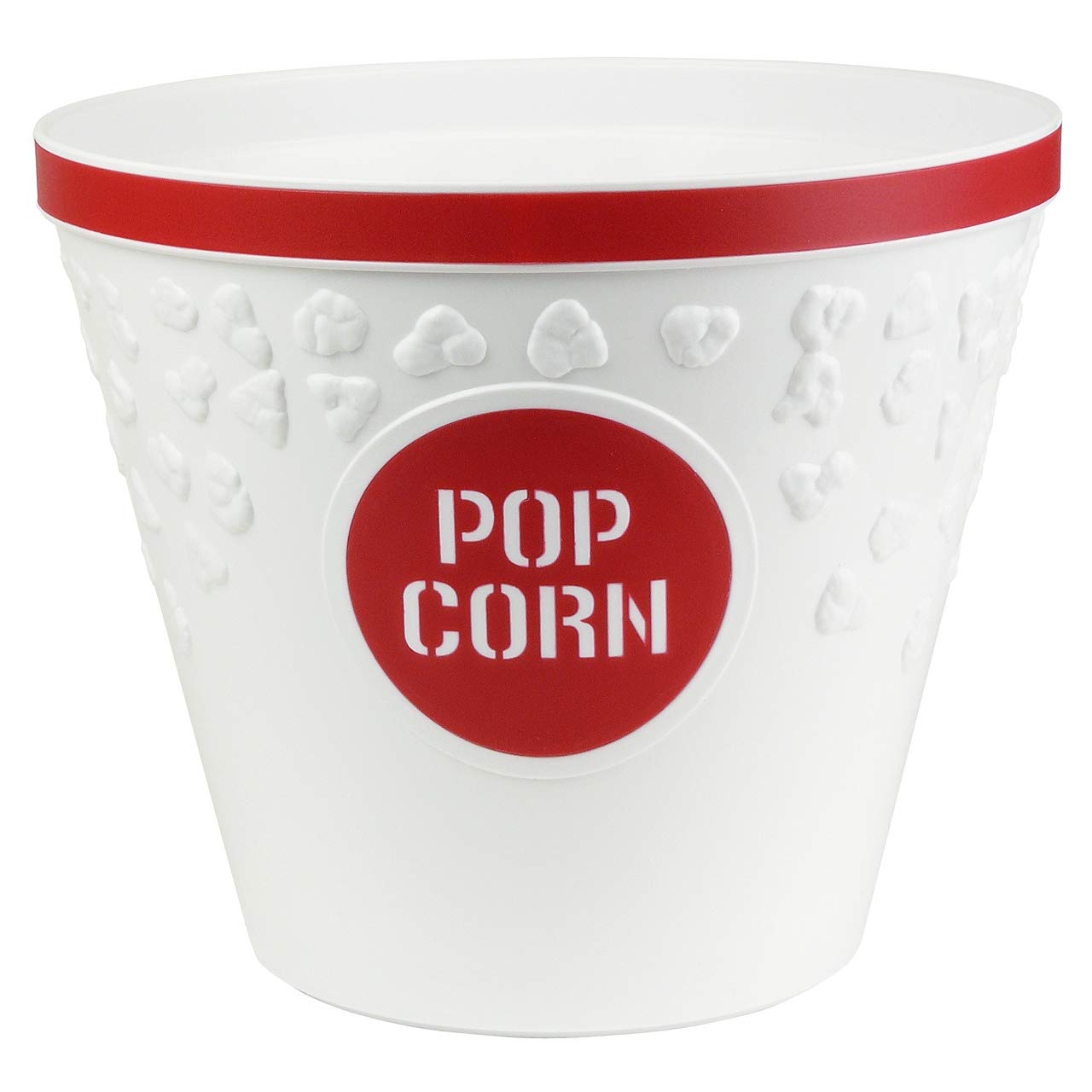 Hutzler Popcorn Buckets, Set Of 2, Red
