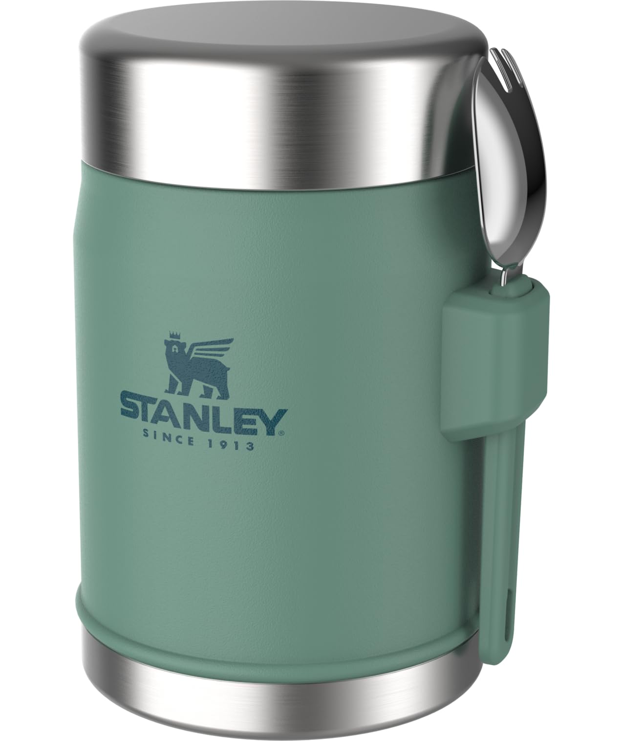 STANLEY Classic Food Jar and Spork 14 oz | Vacuum Insulated Food Container | Wide Mouth Screw On Lid | Packable for Travel | Sta