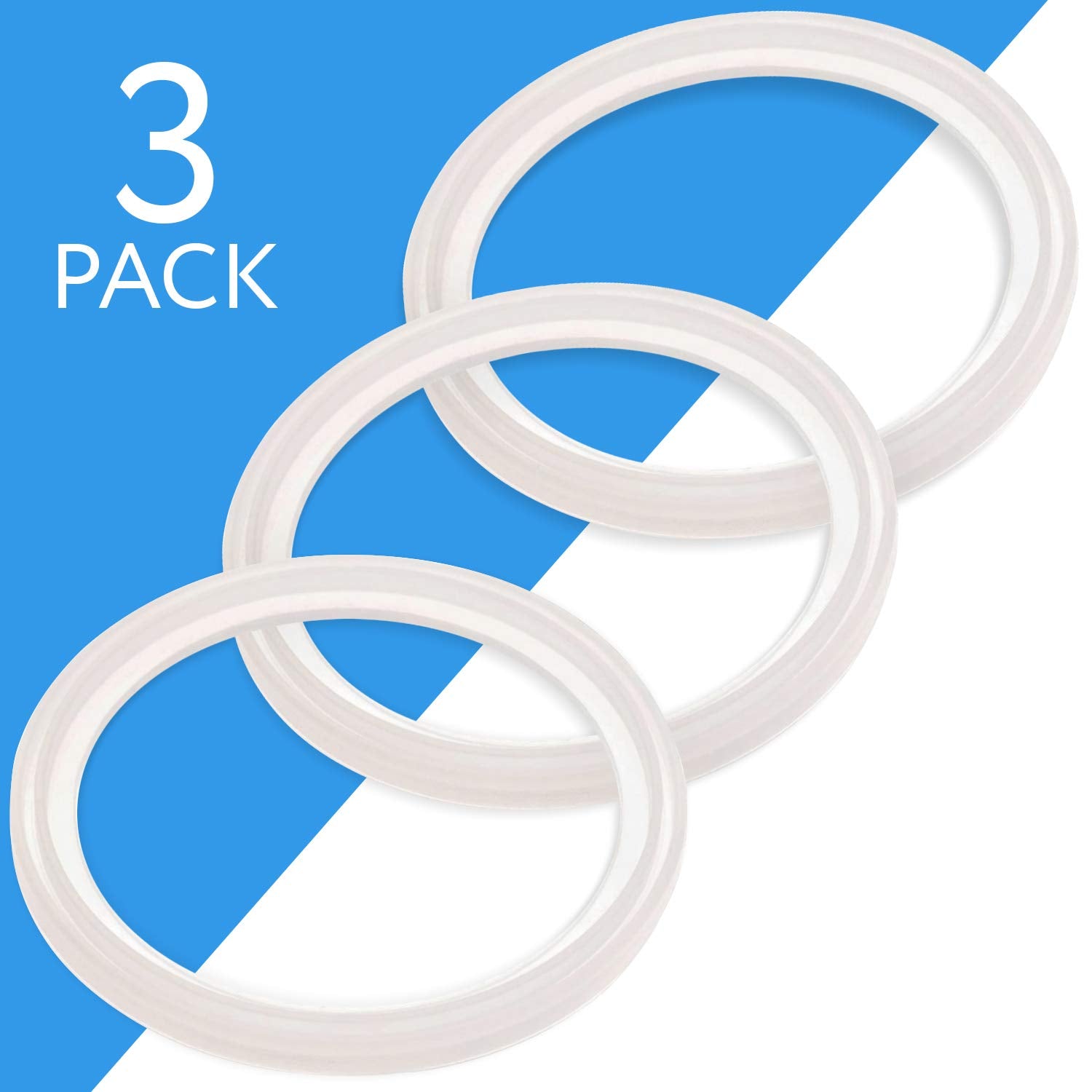 Maplefield 3-Pack Of Thermos (Tm) Food Jar 10 Ounce Funtainer (Tm) -Compatible Gaskets/O-Rings/Seals Products - Bpa-/Phthalate-/