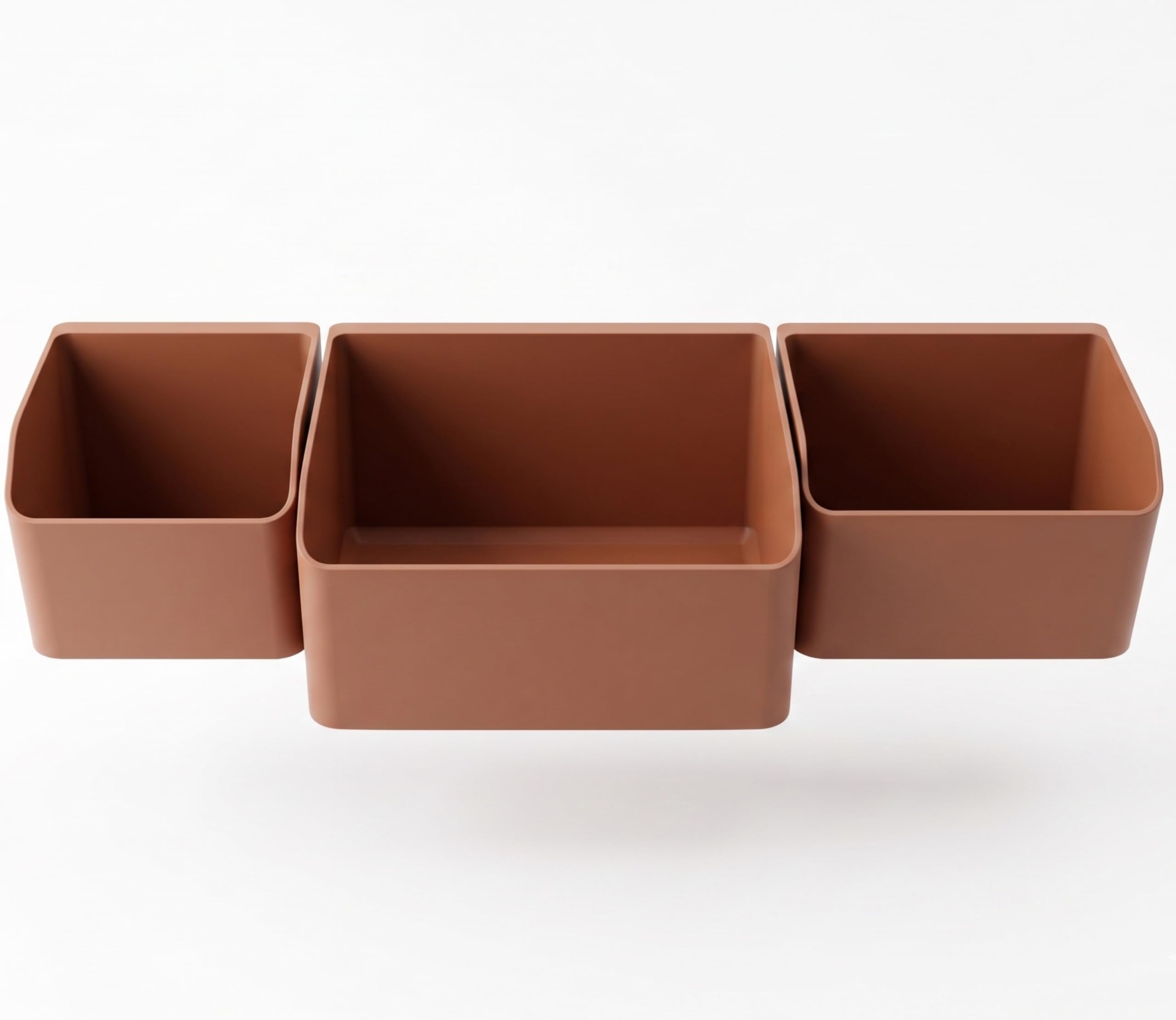 Tiara Kitchen Organizers Kitchen Cabinet Door Organizer || Set Of 3 WallMounted Storage Bins With 2 Mounting Rails || SpaceSa
