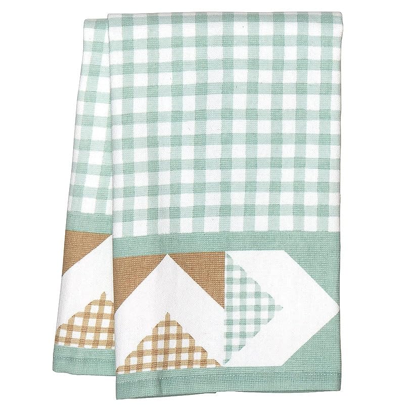 Monroe Block Check Bath Collection - Set Of 2 Hand Towels