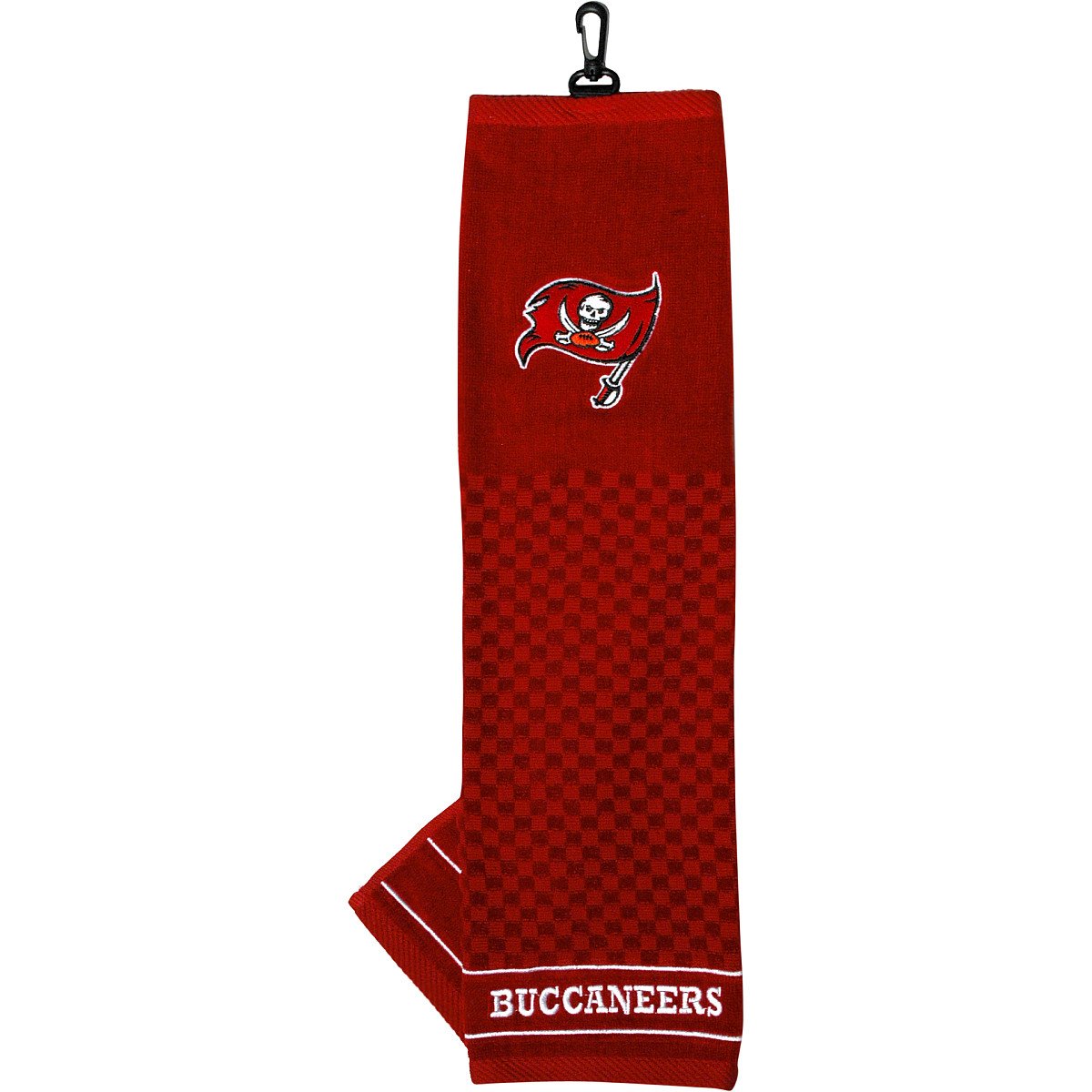Team Golf Nfl Tampa Bay Buccaneers Embroidered Golf Towel Embroidered Golf Towel, Checkered Scrubber Design, Embroidered Logo