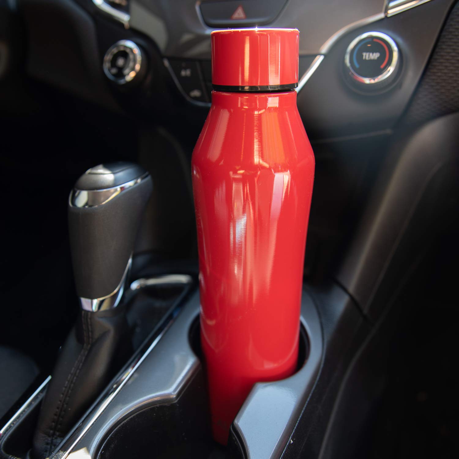 Caus Red Pet Stainless Steel Bottle, 17 Oz