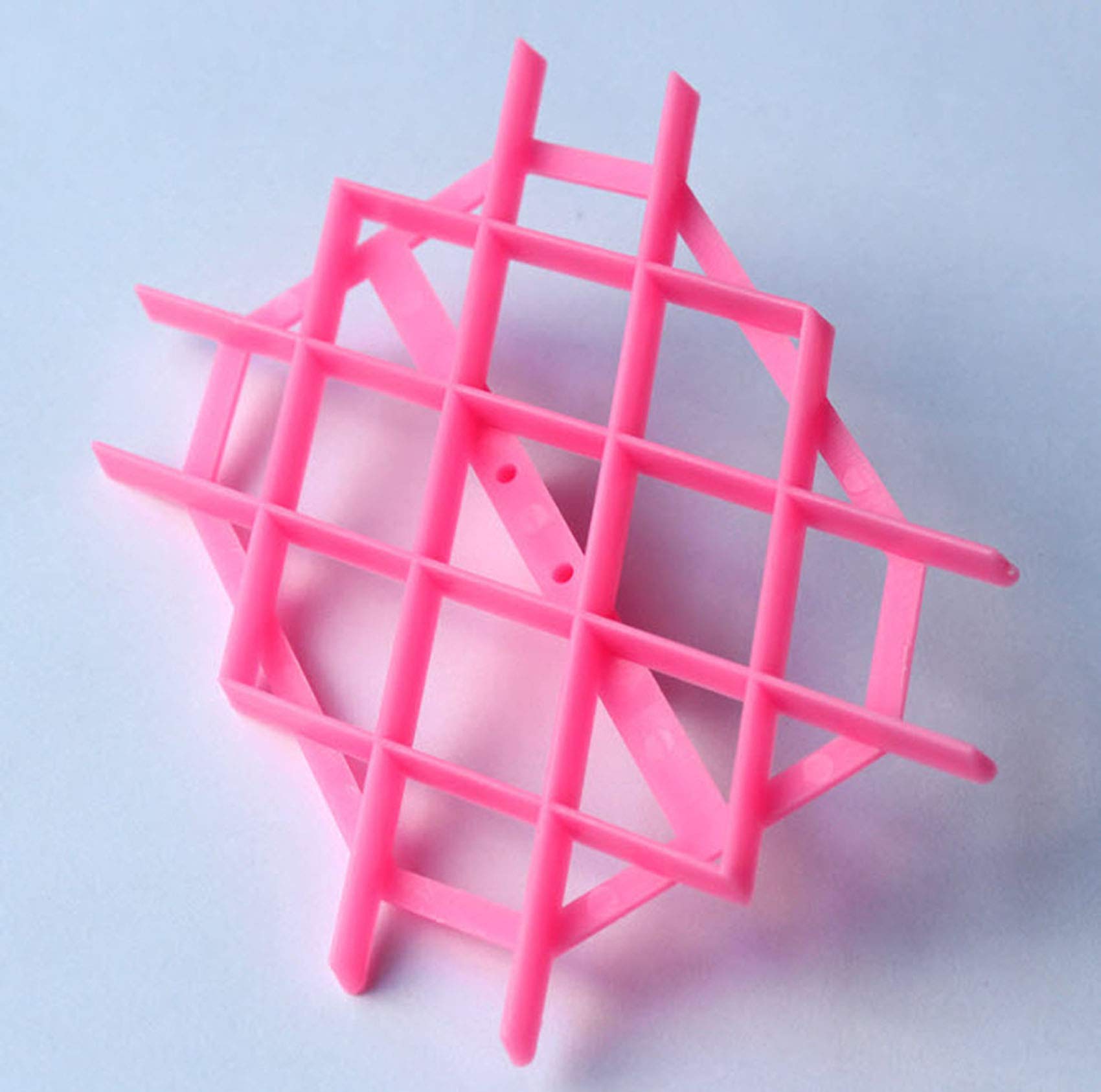 Zdywy Rhombus Diamond Shape Fondant Cake Mould Embosser Embossing Cutter Mold Stamp Tool - A