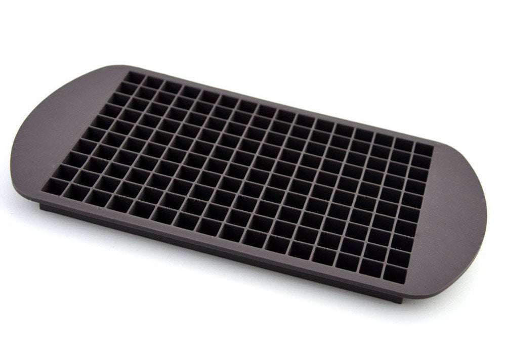 Yueton 160 Tray Silicone Frozen Mini Cube Ice Mold Candy Chocolate Jelly Mold (Dark Brown)