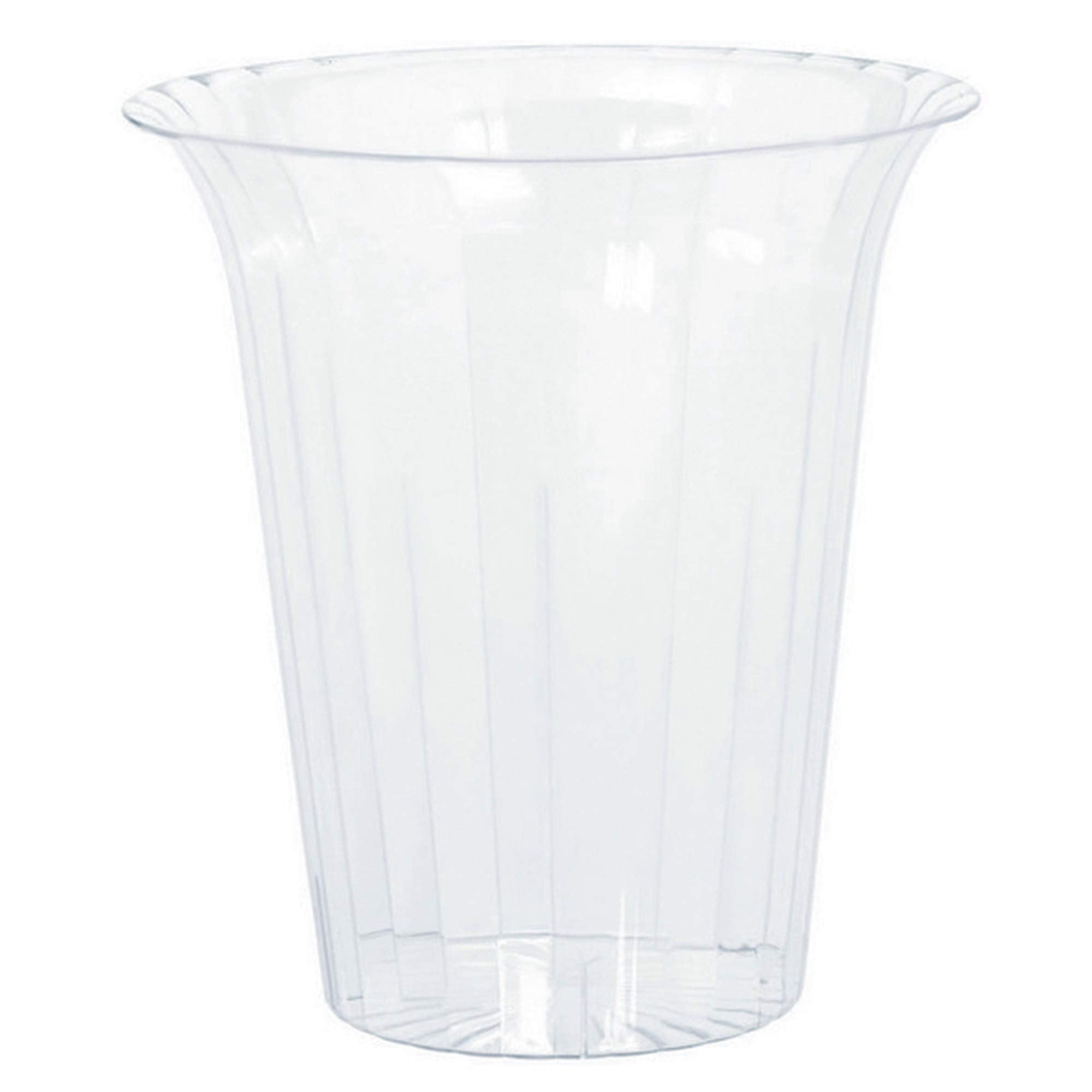 Elegant Large Clear Flared Containers - 7.5 (Pack Of 1) - Durable, Stylish & Reusable Centerpiece - Perfect For Events, Partie