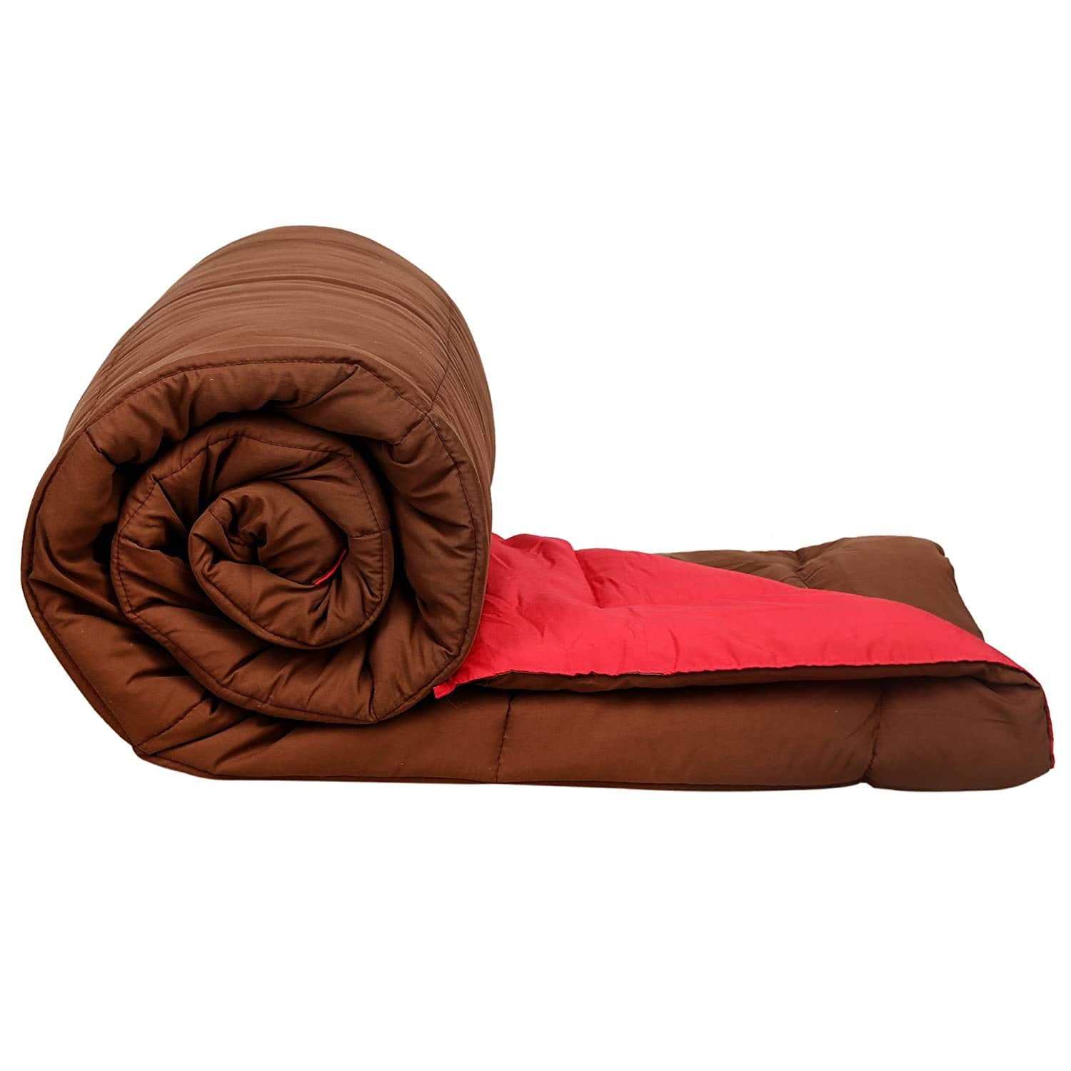 Svt Microfiber 200Tc Comforter (Double_Coffee & Pink)