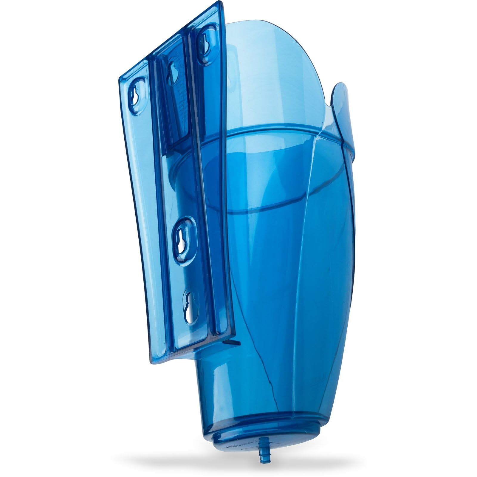 San Jamar Saf-T-Scoop Ice Scoop With Storage Caddy For Kitchens, Restaurants, And Fast Food, Plastic, 64 To 86 Ounces, Blue