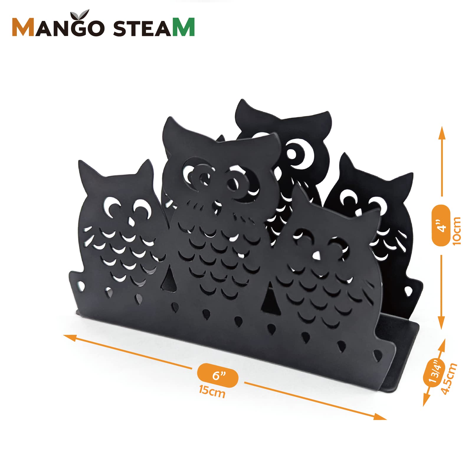 Mango Steam Napkin Holder (Owl  Black)