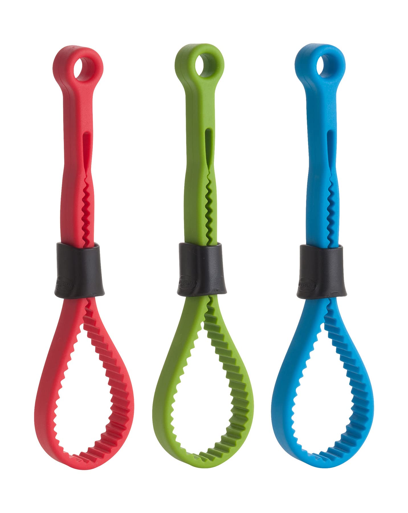 Trudeau Silicone Assorted Color Twist Jar Opener, Set Of 3