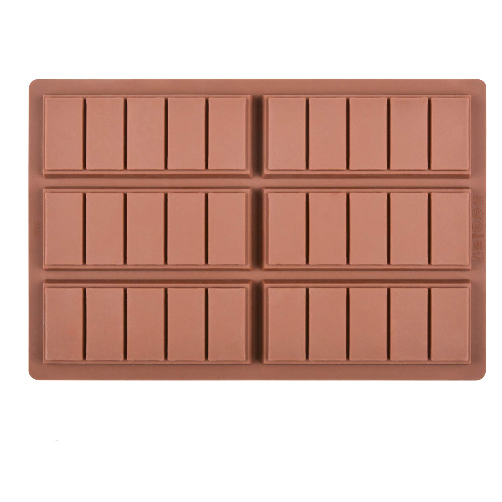 Fimary Chocolate Molds - Non-Stick Chocolate Candy Molds, Food Grade Silicone Chocolate Bar Mold For Baking, Candy, Chocolate Sn