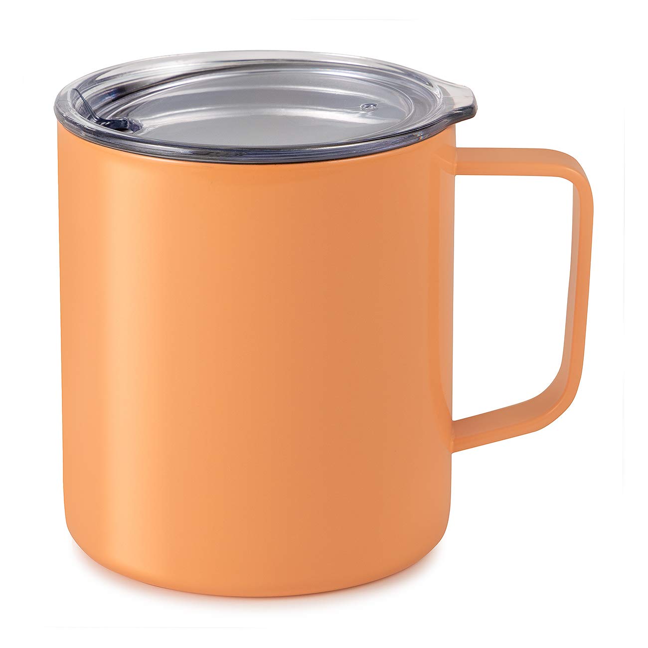 Maars Townie Insulated Coffee Mug, 14 Oz | Double Wall Vacuum Sealed Camp Cup - Peach