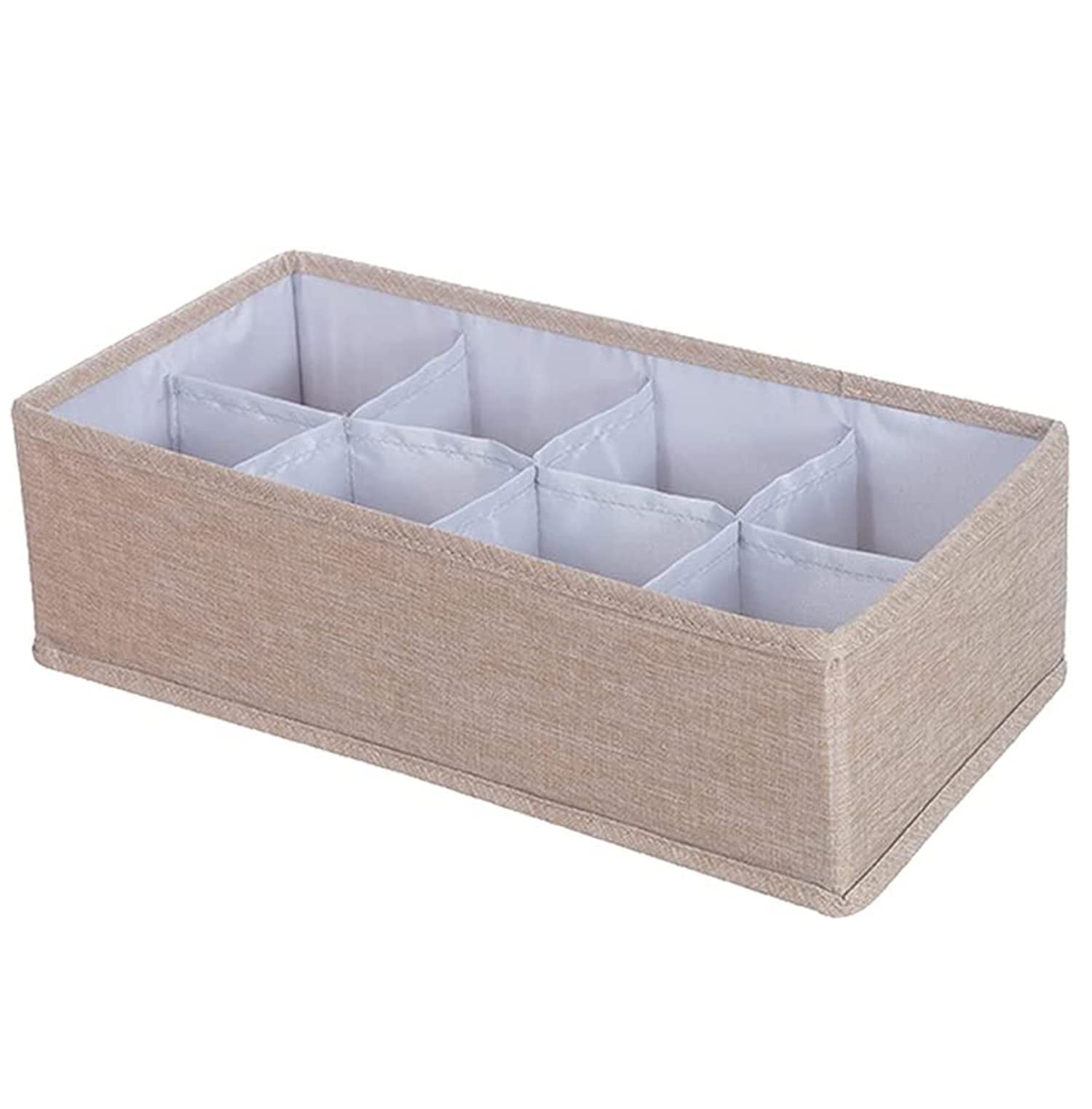 House Of Quirk Storage Box, Wardrobe Clothes Organizer, 8 Grids Closet Organizers, Foldable, Save Space Clothing Storage Bins, P