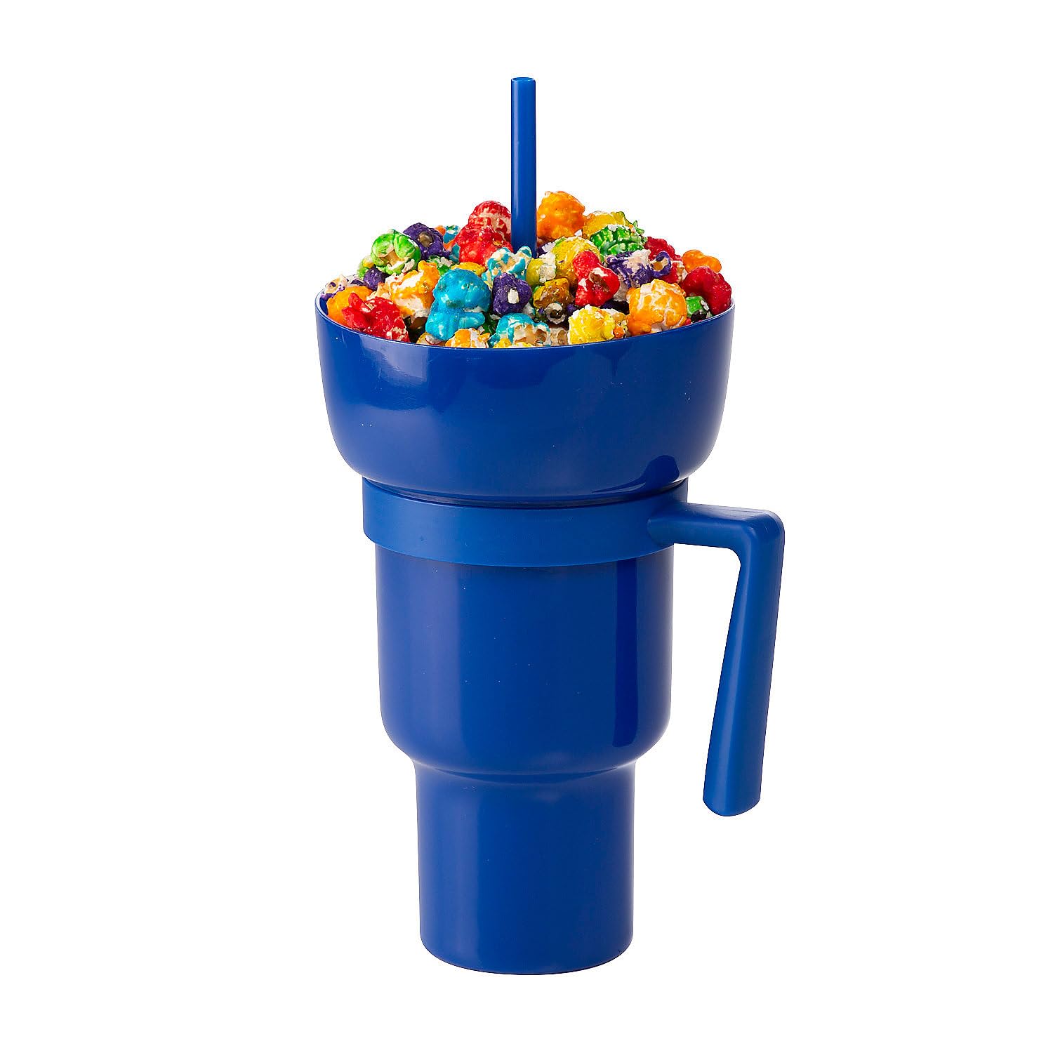 Fun Express Snack & Drink 2in1 Combo Tumbler Cups, Royal Blue, 3 Pieces